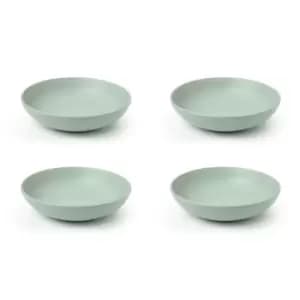 Sabichi 4 Piece Matte Stoneware Pasta Bowl Set - Sage