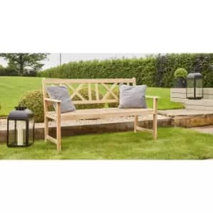 Light Teak Acacia Wood Bench