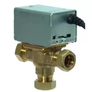 Honeywell Home 3 Port Motorised Mid Position Zone Plumbing Heating Valve 22mm V4073A1039/U - 833133