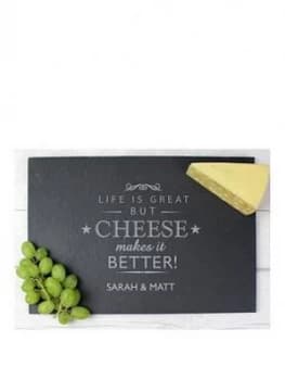 Personalised Cheese Makes Life Better... Slate Cheeseboard