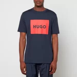HUGO Mens Dulive222 T-Shirt - Dark Blue - S