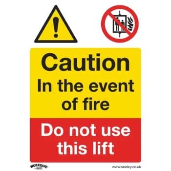 Safety Sign - Caution Do Not Use Lift - Rigid Plastic
