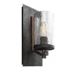 Feiss Angelo 1 Light Wall Light Weathered Oak