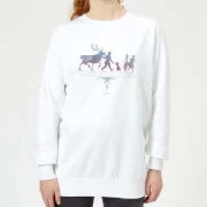 Frozen 2 Believe In The Journey Womens Sweatshirt - White - L