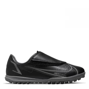 Nike Mercurial Vapor Club Childrens Astro Turf Trainers - Black/IronGrey