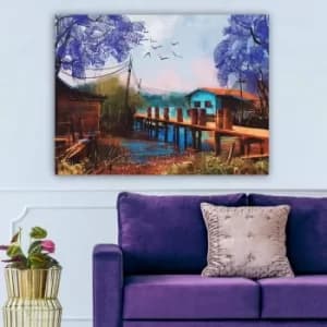 274654277_70100 Multicolor Decorative Canvas Painting