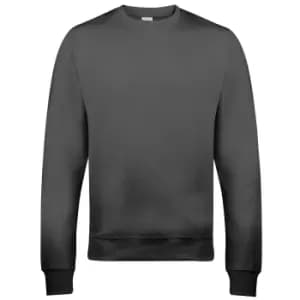 AWDis Just Hoods AWDis Unisex Crew Neck Plain Sweatshirt (280 GSM) (XXL) (Charcoal)