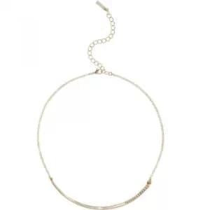 Ladies Karen Millen Gold Plated Crystal Shard Choker
