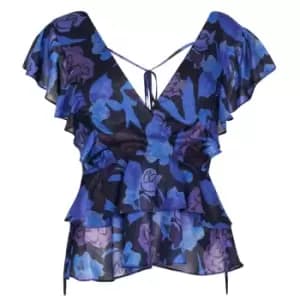 Ted Baker Rowyn Frill Top - Blue