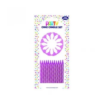 Cake Candle Set Pink Pack of 6 12630-P-OBB