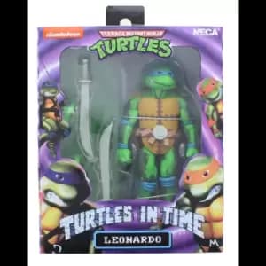 NECA Teenage Mutant Ninja Turtles in Time Series 1 Leonardo 7" Action Figure
