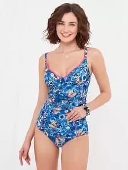 Joe Browns Twilight Garden Retro Brief -blue Multi, Blue, Size 12, Women