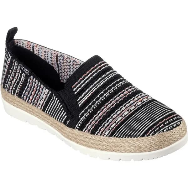 Skechers Womens BOBS Flexpadrille 3.0 Island Muse Flat Shoes UK Size 6 (EU 39) Black/Multi SKE2238-BKMT-6