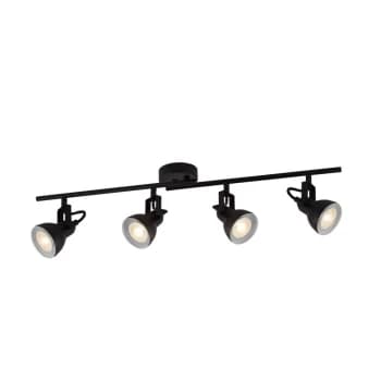 4 Light Spotlight Split-Bar - Black