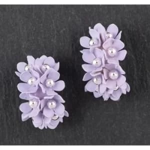 Forever Petals Hoop Flower Earring Lilac