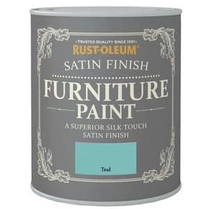 Rust-Oleum Teal Satin Furniture Paint 125ml