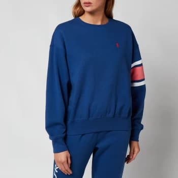 Polo Ralph Lauren Womens Relaxed Polo Logo Sweatshirt - Beach Royal - L