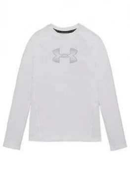 Urban Armor Gear Youth Heatgear Armour Long Sleeve Base Layer T-Shirt - White