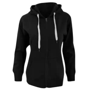Mantis Womens/Ladies Superstar Zip Hooded Sweatshirt / Hoodie (S) (Black)