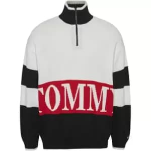 Tommy Jeans Tjm Ovsz Block Zip Sweater - Multi