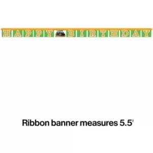 Happy Tractor Time Jointed Birthday Banner
