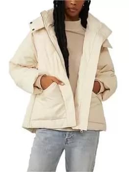 Free People Emmy Swing Padded Jacket - Bones