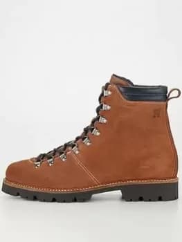 Tommy Hilfiger Hilfiger W Mix Suede Hooks Boot, Brown, Size 41, Men