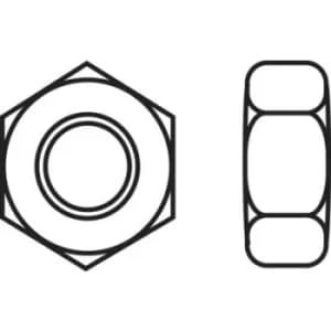 TOOLCRAFT 88 80 21 Hexagonal nuts M1 DIN 934 Steel zinc plated 20 pc(s)
