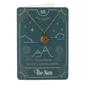 The Sun Tarot Necklace Card