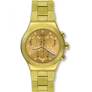Mens Swatch Irony Goldshiny Chronograph Watch
