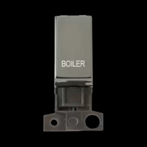 Click Scolmore MiniGrid 13A Double-Pole Ingot Boiler Switch Black Nickel - MD018BN-BL