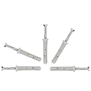 Nylon Hammer Wall Plug Window Door Frame Concrete Brick - Size 10x180mm - Pack of 30