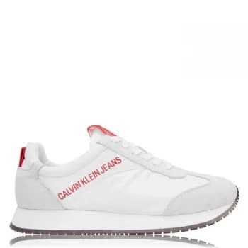Calvin Klein Jeans Jerrold Lace Nylon Trainers - Bright White