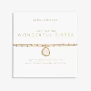 Just For You Wonderful Sister Gold 18cm + 3cm Bracelet 6359