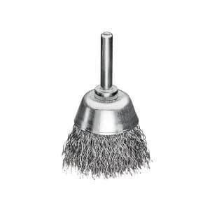 Lessmann Cup Brush with Shank D40mm x H15mm, 0.30 Steel Wire