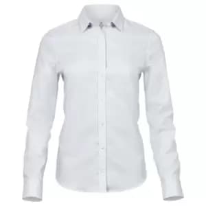 Tee Jays Womens/Ladies Stretch Luxury Long Sleeve Poplin Shirt (L) (White)