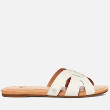 UGG Womens Teague Leather Mule Sandals - Jasmine - UK 3