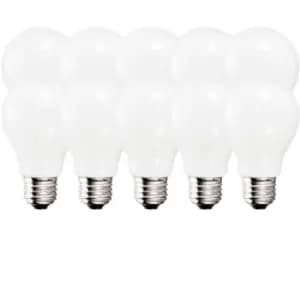 Harper Living 9 Watts A60 E27 LED Bulb Opal Cool White Dimmable, Pack of 10