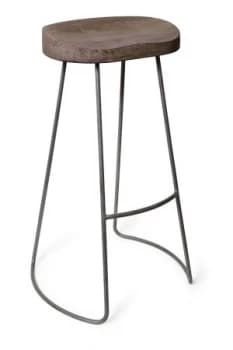 French Connection Roger Bar Stool Silver