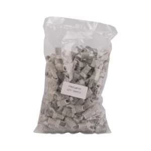 TUK Ltd SPEEDY RJ45 PS6GY#100 Grey strain relief boot Cat 6 plug p...