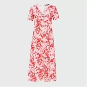 Missguided Petite Button Detail Midaxi Dress - Multi