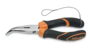 Beta Tools 1168BM-HS H-Safe Tethered Extra Long Bent Needle Nose Pliers 200mm