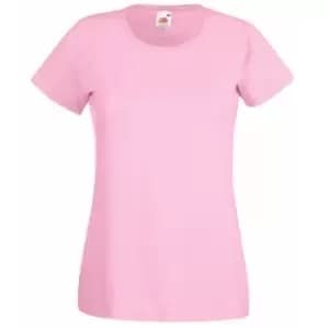 Fruit Of The Loom Ladies/Womens Lady-Fit Valueweight Short Sleeve T-Shirt (Pack Of 5) (2XL) (Light Pink)