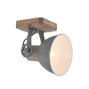 Gearwood Single Spotlight Industrial, Wood Blank