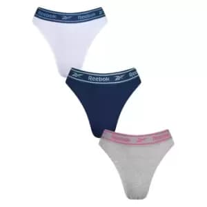 Reebok 3 Pack Pansy Thongs Womens - Multi