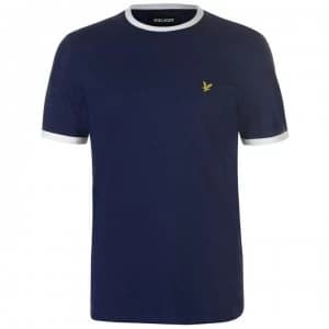 Lyle and Scott Ringer T Shirt - Nvy/Wht Z661
