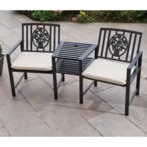 Greenhurst Coalbrookdale Duo Bench - Antique Bronze