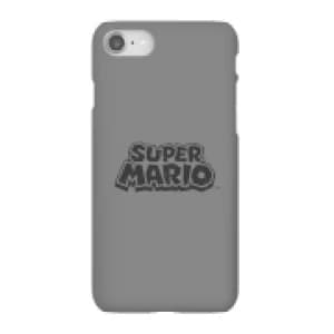 Nintendo Super Mario Distressed Logo Phone Case - iPhone 8 - Snap Case - Gloss