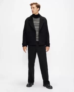 Textured Stripe Crew Neck Jumper