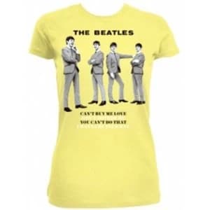 The Beatles You Cant Do That Yellow Ladies TS: Large